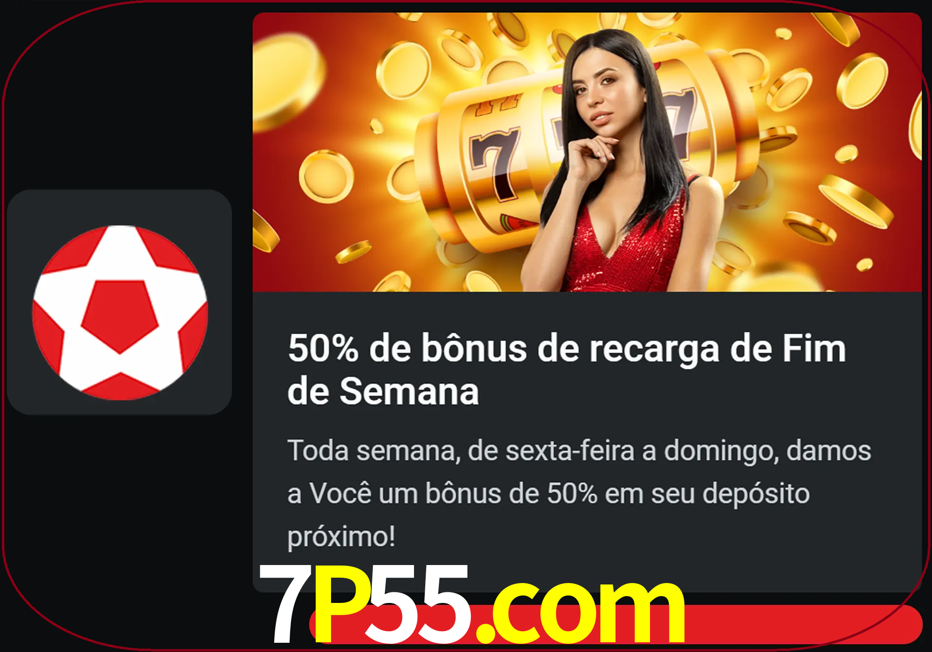 Volte a cada semana para receber novos bônus em dinheiro.