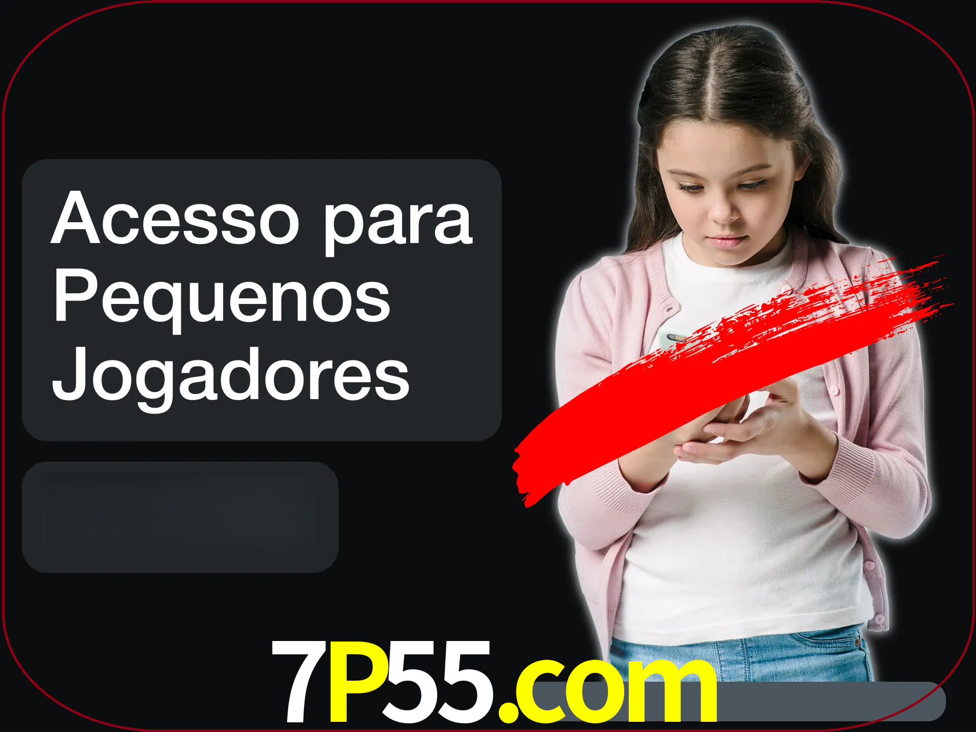 As crianças não podem jogar jogos de cassino.